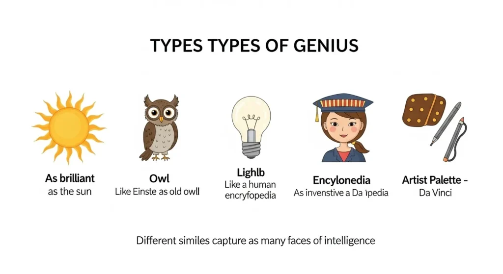 Similes for Genius and Intelligence