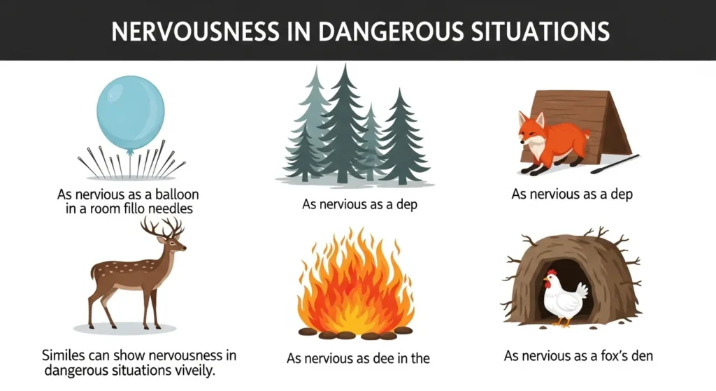 As nervous as a balloon in a room full of needles