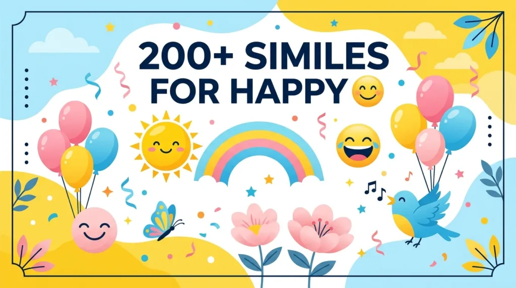 Common Similes for Happy