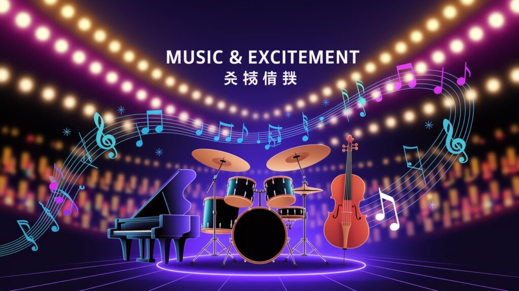 Musical Similes for Excited
