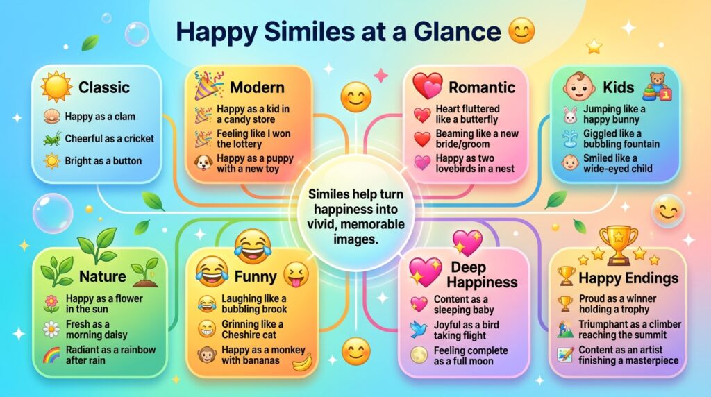 Similes for Happy Endings
