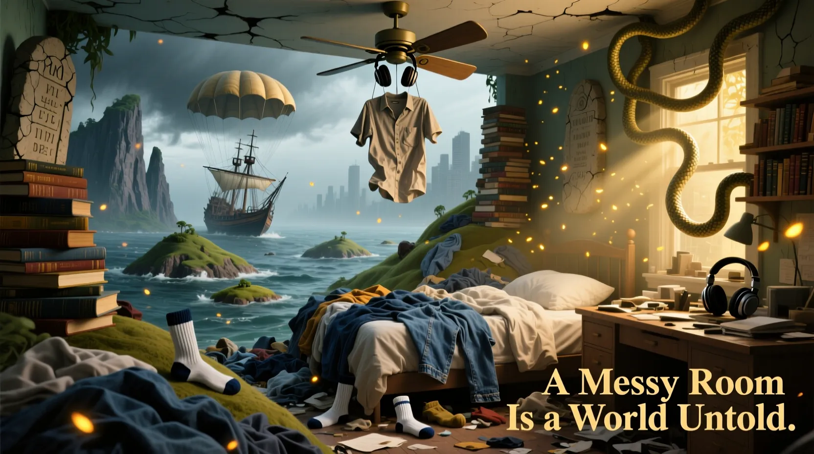 Similes for a Messy Room