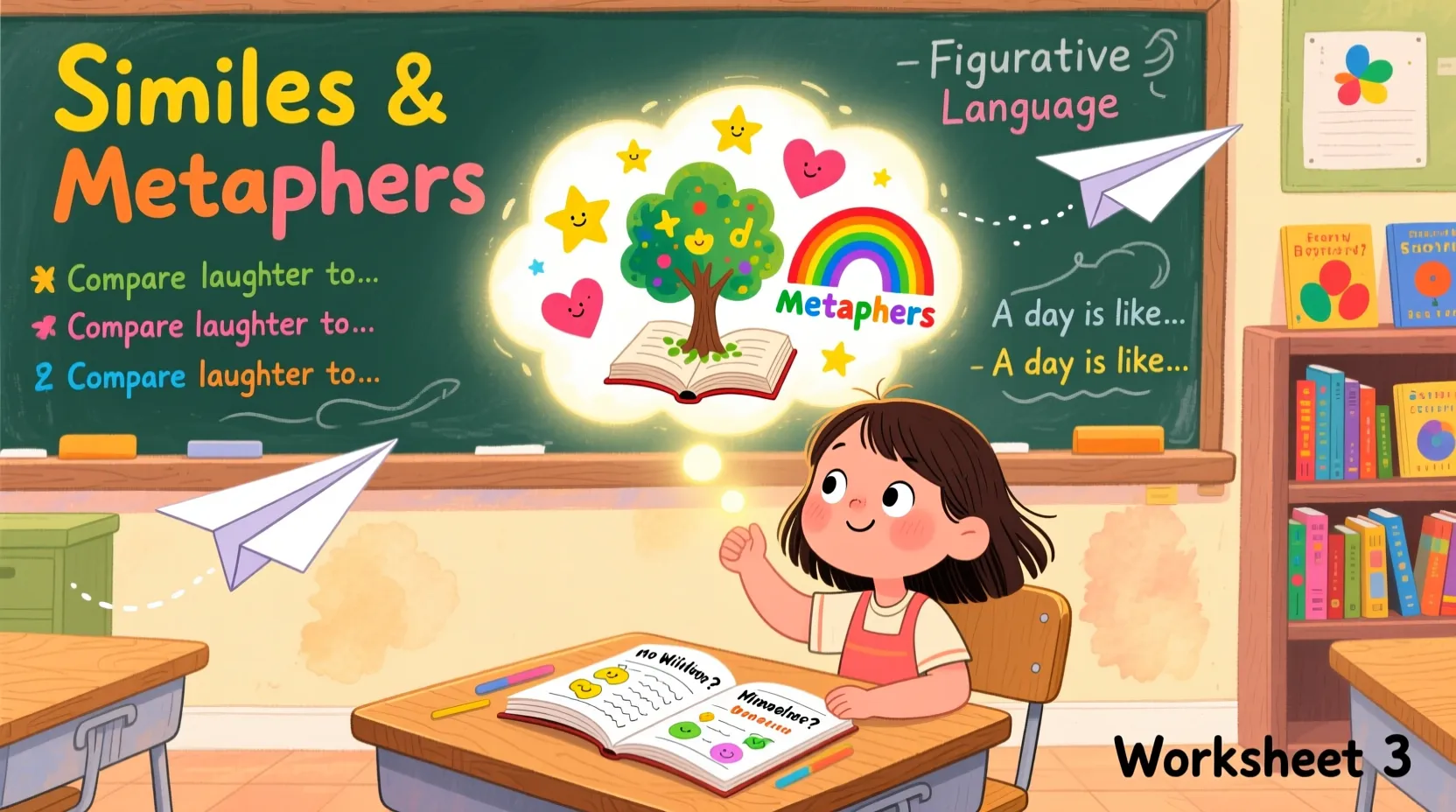Similes Metaphors & Worksheets