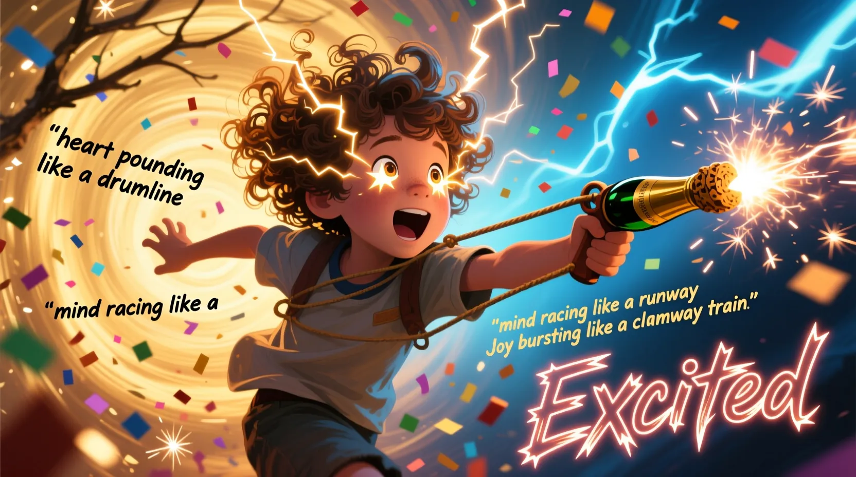 Similes and Metaphors for Excited