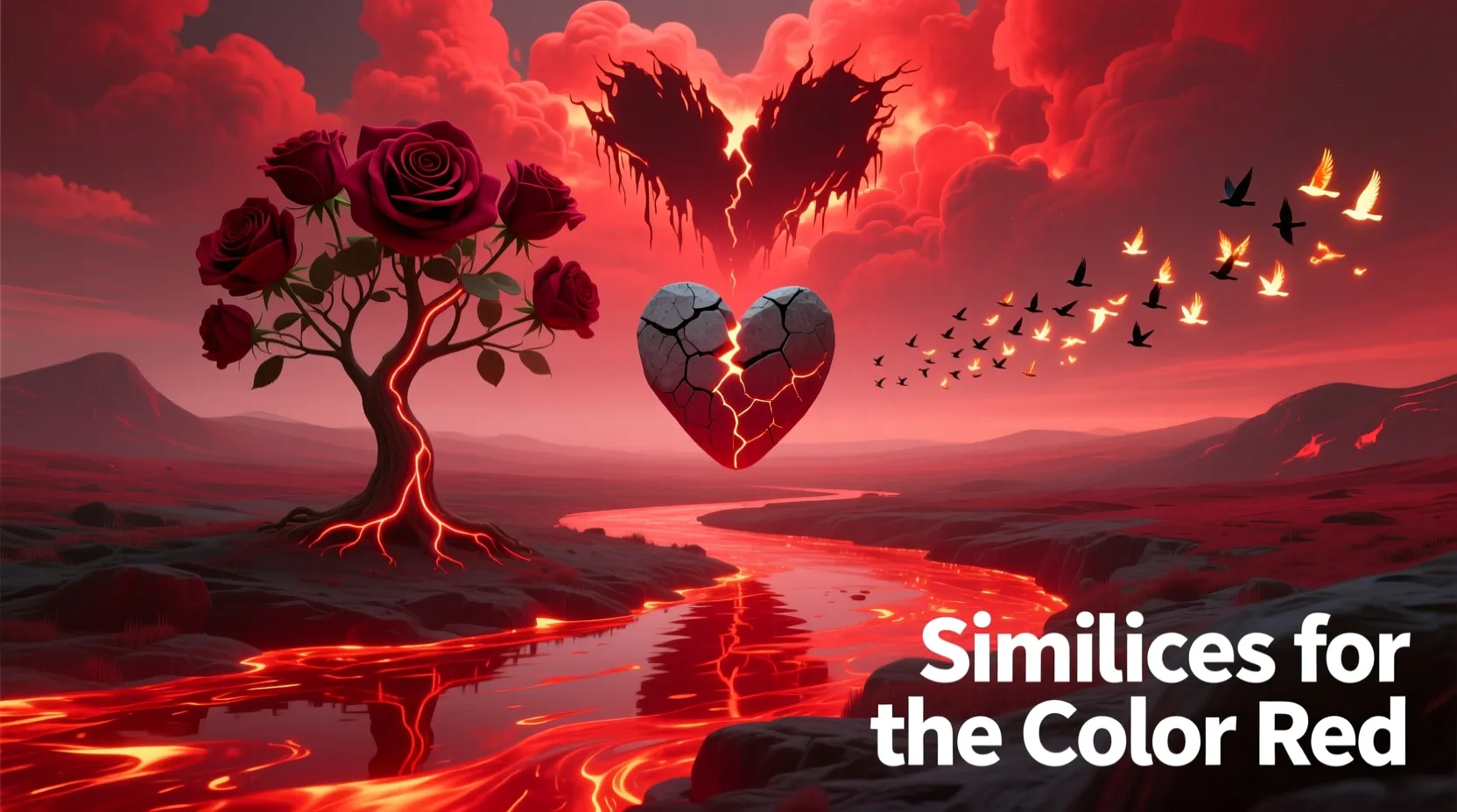 Similes for the Color Red