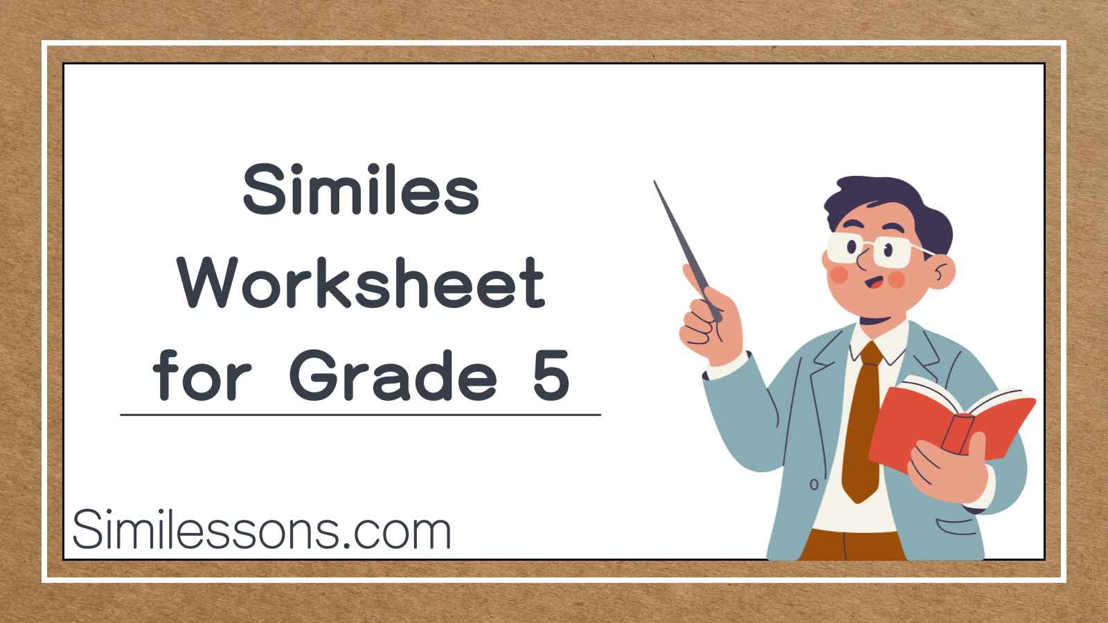 Similes Worksheet for Grade 5