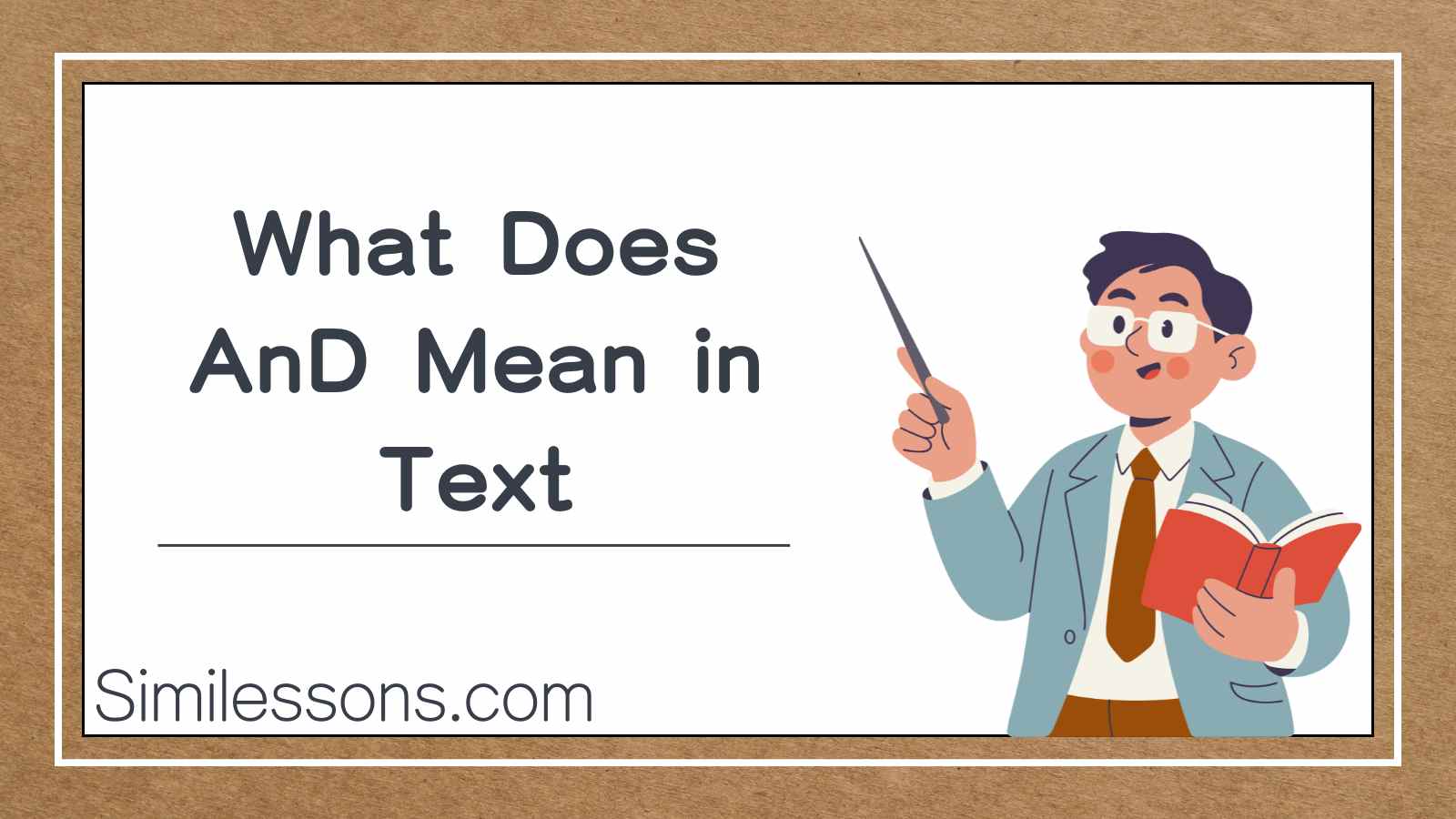What Does AnD Mean in Text