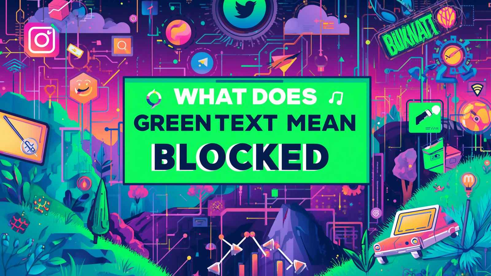 What Does Green Text Mean Blocked